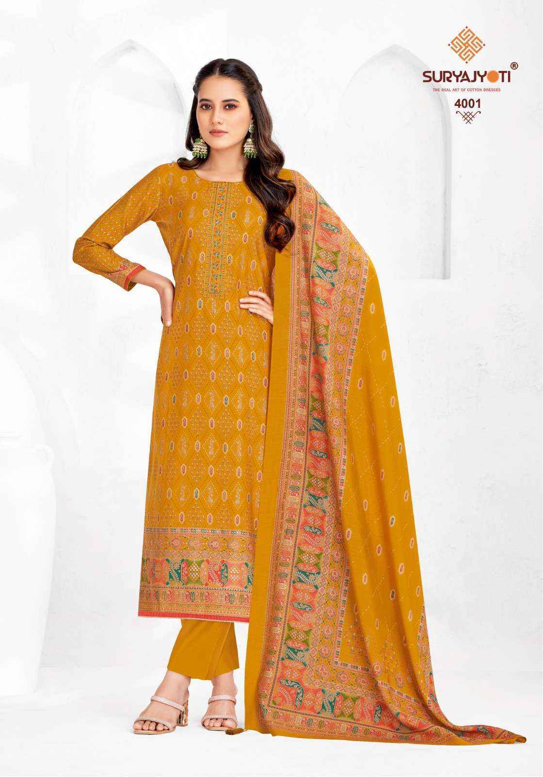 Suryajyoti Pushpa Vol 4 Modal Dress Material 8 pcs Catalogue