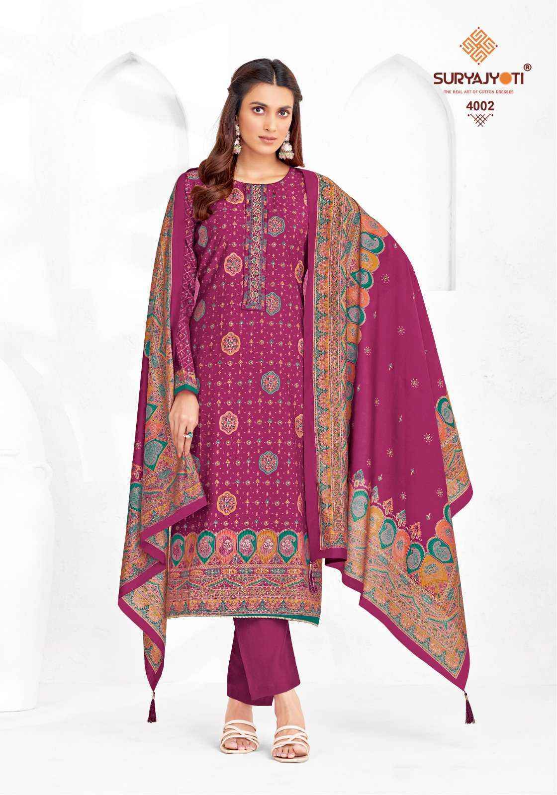 Suryajyoti Pushpa Vol 4 Modal Dress Material 8 pcs Catalogue