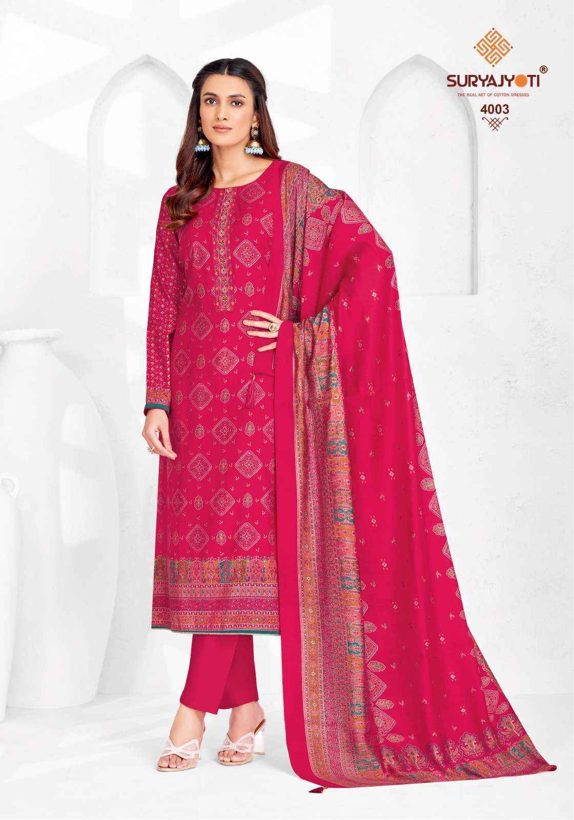 Suryajyoti Pushpa Vol 4 Modal Dress Material 8 pcs Catalogue
