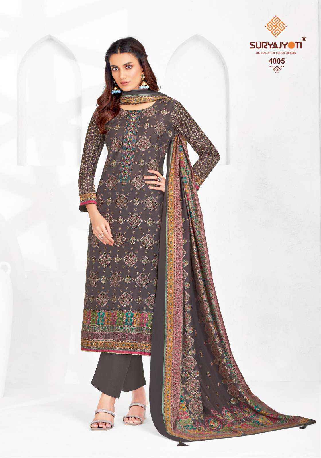 Suryajyoti Pushpa Vol 4 Modal Dress Material 8 pcs Catalogue