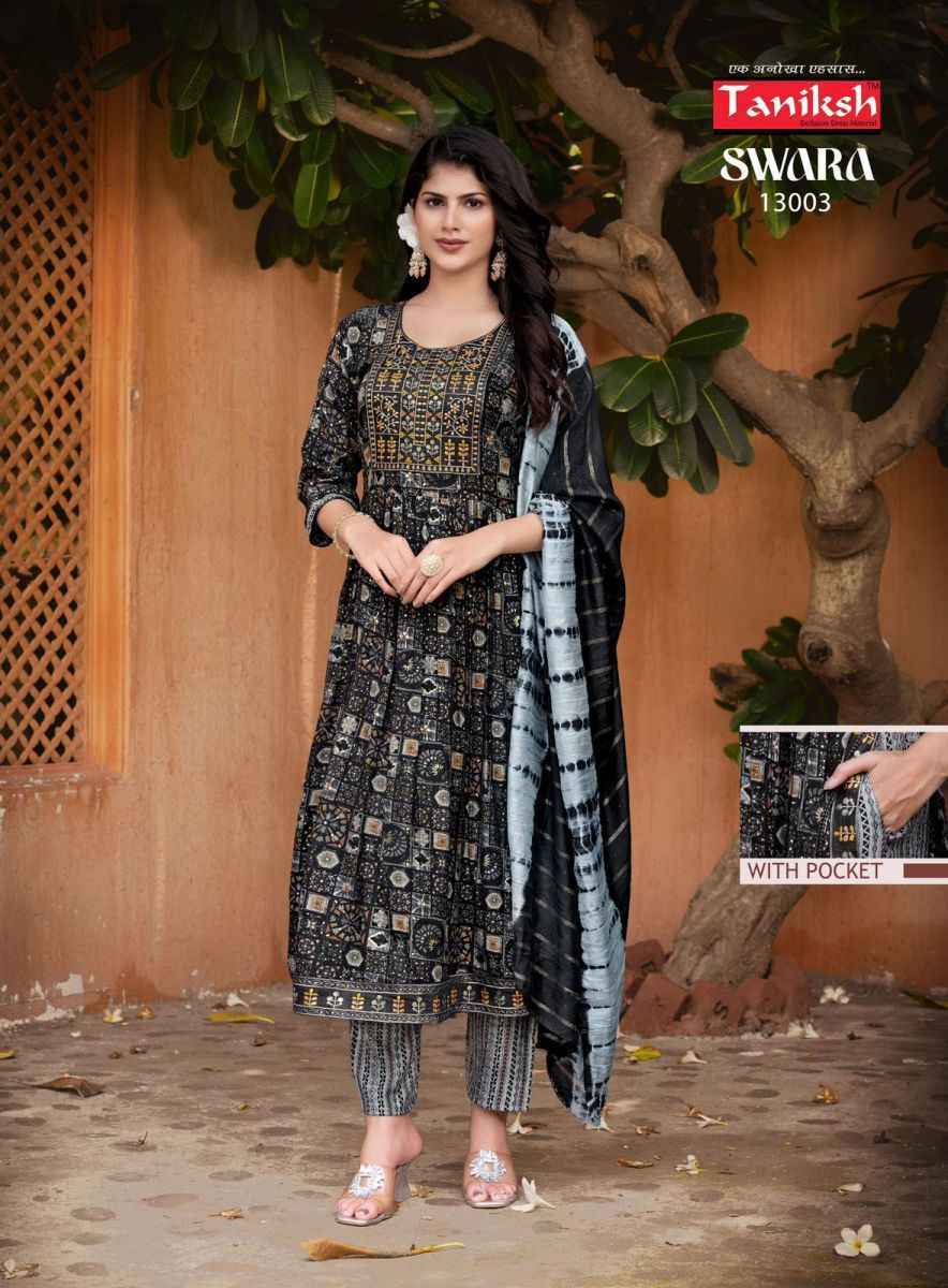 Taniksh Swara Vol-13 Readymade Reyon Dress 8 pcs Catalogue