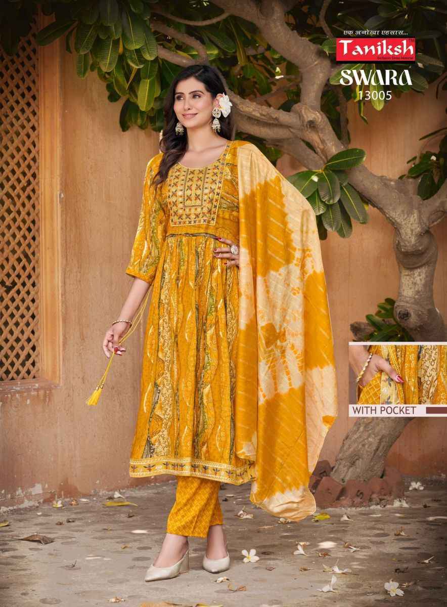 Taniksh Swara Vol-13 Readymade Reyon Dress 8 pcs Catalogue