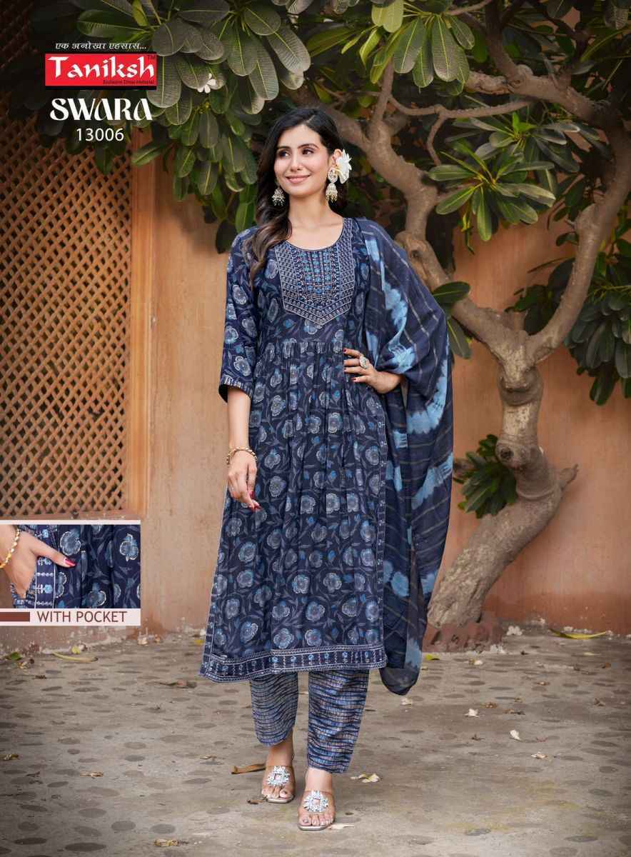 Taniksh Swara Vol-13 Readymade Reyon Dress 8 pcs Catalogue