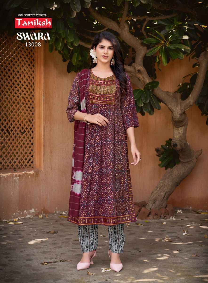 Taniksh Swara Vol-13 Readymade Reyon Dress 8 pcs Catalogue