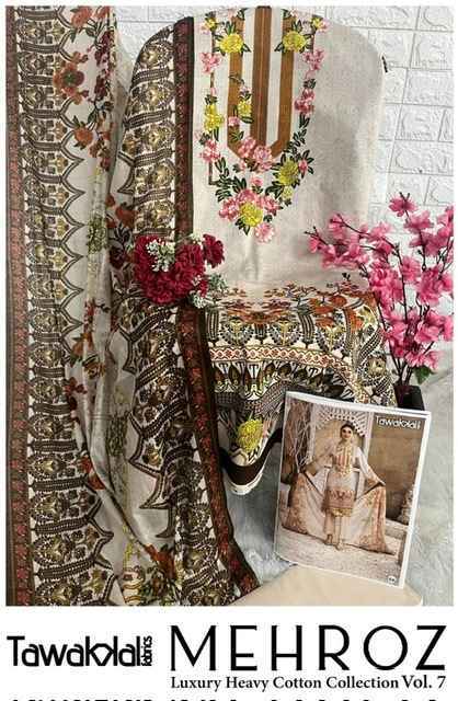Tawakkal Mehroz Luxury Heavy Cotton Collection Vol-7 Cotton Dress Material 10 pcs Catalogue
