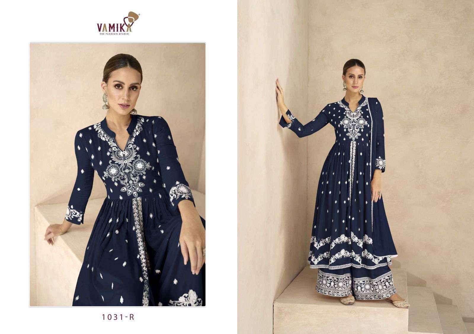Vamika Lakhnavi Vol 6 Platinum Readymade Rayon Dress 5 pcs Catalogue
