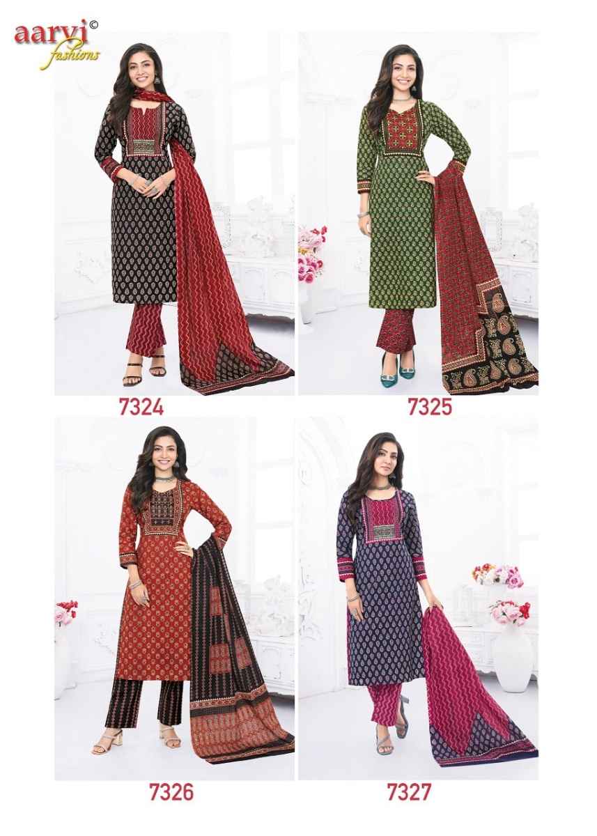 Aarvi Fashion Gamthi Vol-5 Readymade Cotton Dress 8 pcs Catalogue