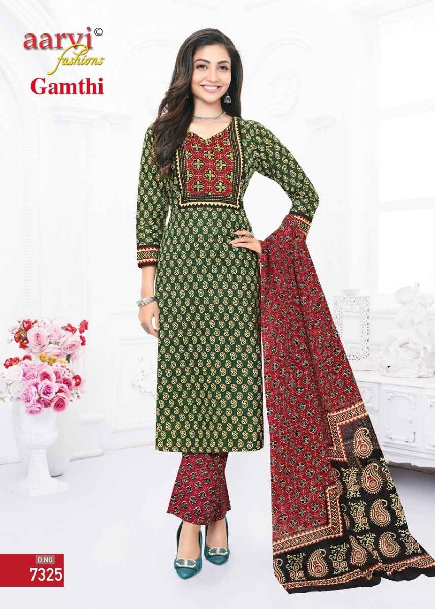 Aarvi Fashion Gamthi Vol-5 Readymade Cotton Dress 8 pcs Catalogue