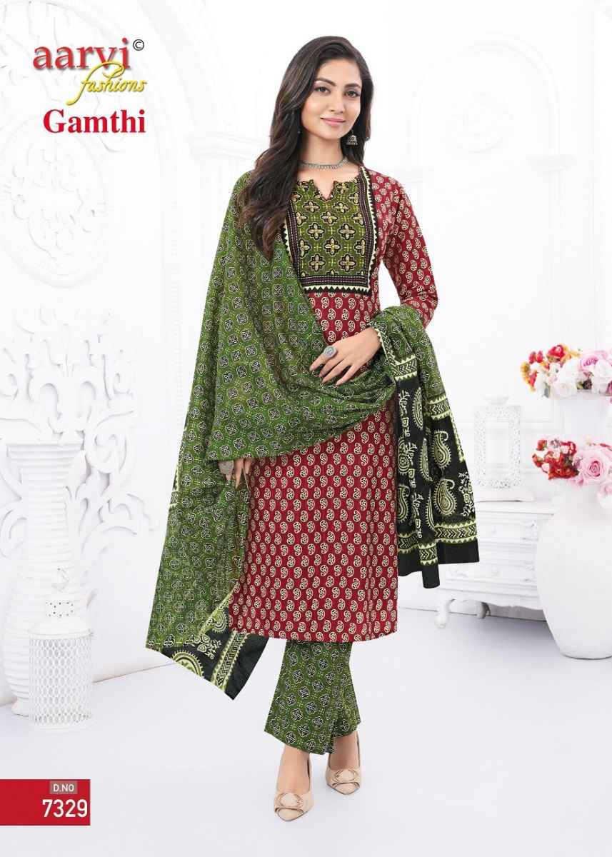 Aarvi Fashion Gamthi Vol-5 Readymade Cotton Dress 8 pcs Catalogue