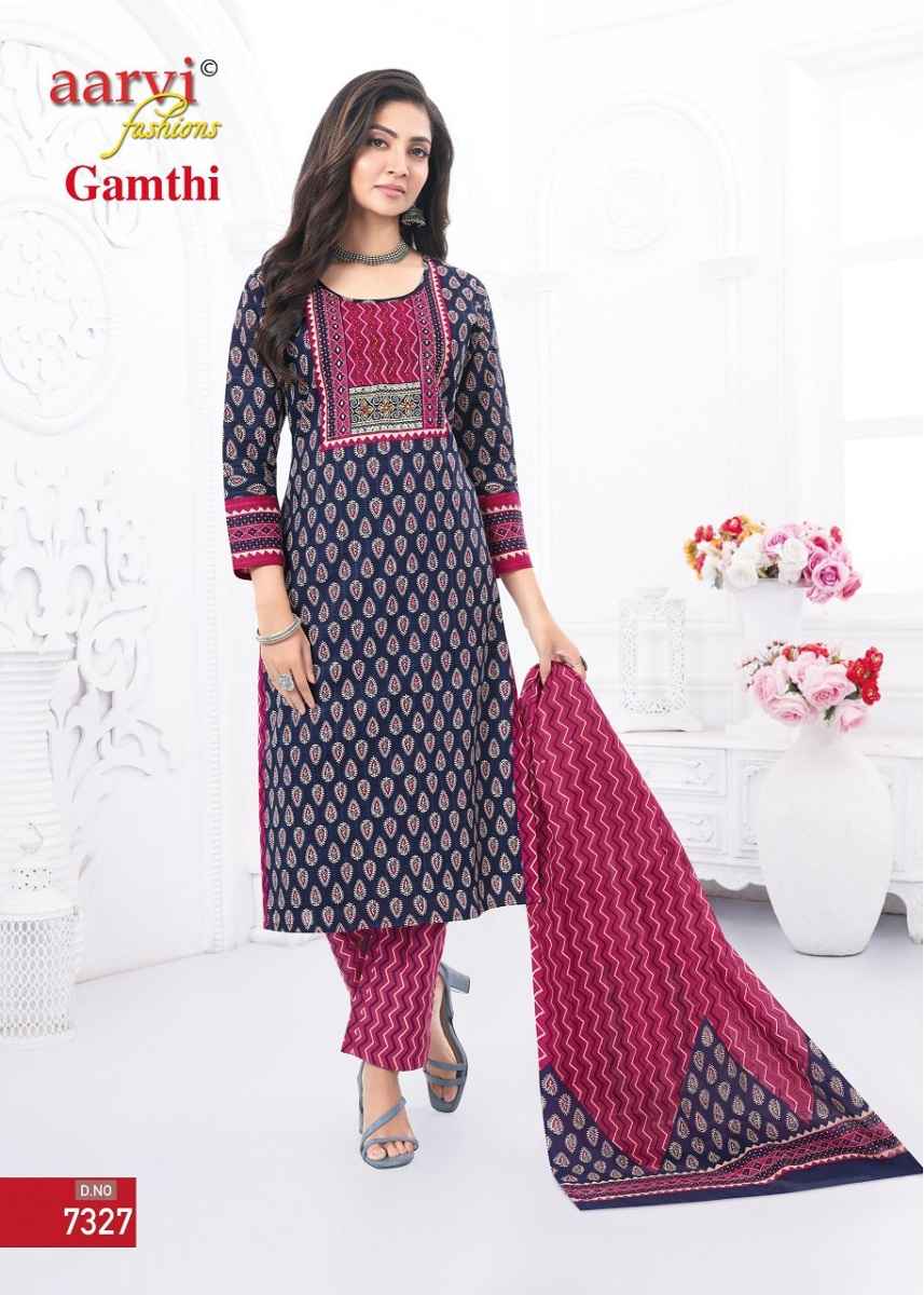 Aarvi Fashion Gamthi Vol-5 Readymade Cotton Dress 8 pcs Catalogue