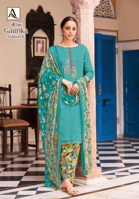 Alok Gaurika Edition 6 Cotton Dress Material 6 pcs Catalogue