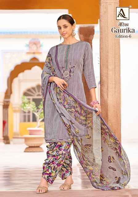 Alok Gaurika Edition 6 Cotton Dress Material 6 pcs Catalogue