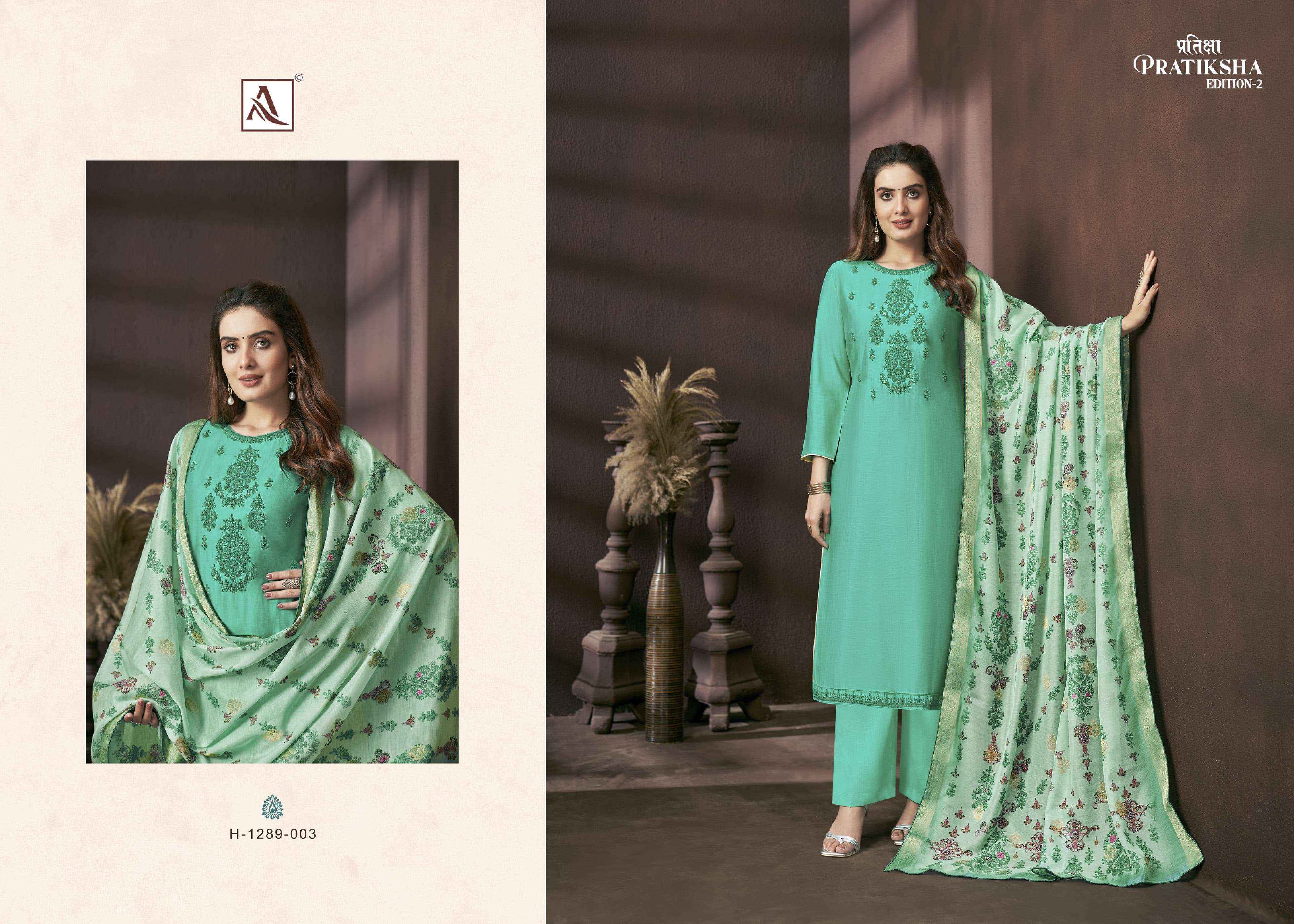 Alok Pratiksha Edition 2 Viscose Dress Material 4 pcs Catalogue