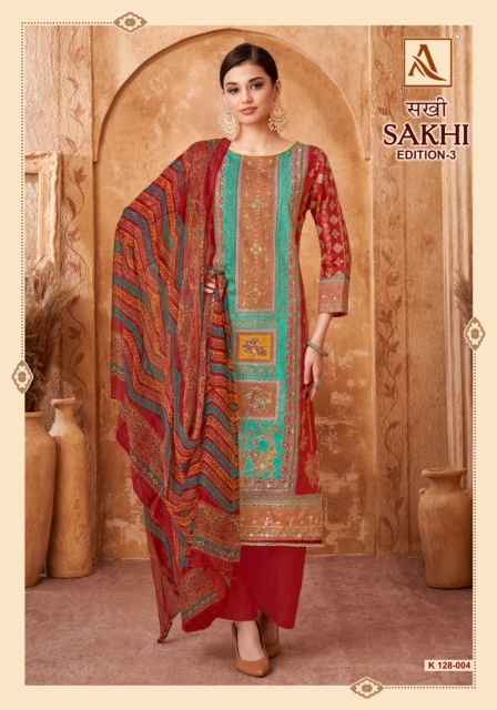 Alok Sakhi Edition 3 Jam Cotton Dress Material 4 pcs Catalogue