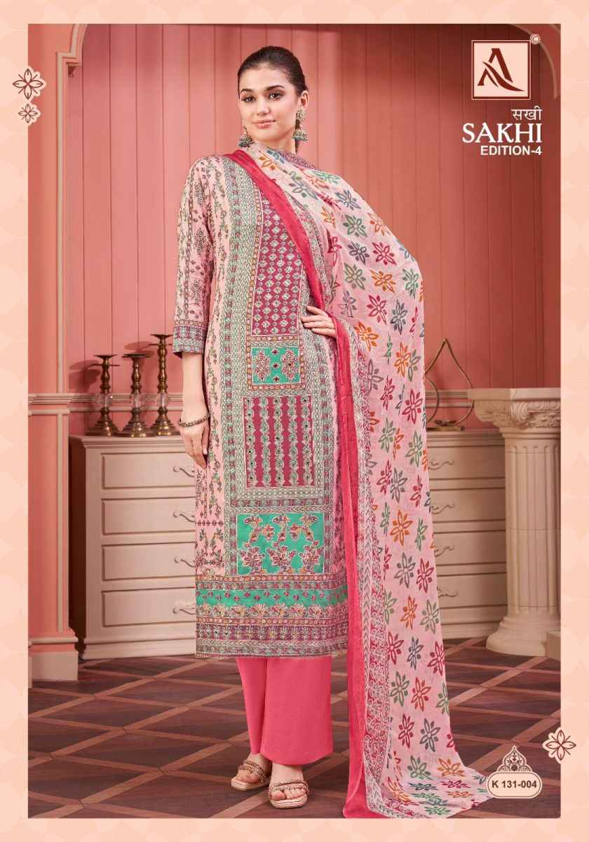 Alok Sakhi Edition 4 Jam Cotton Dress Material 4 pcs Catalogue