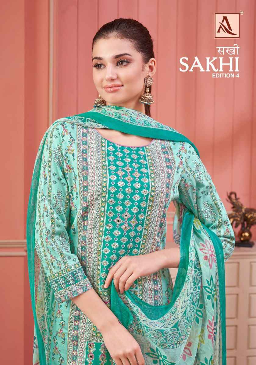 Alok Sakhi Edition 4 Jam Cotton Dress Material 4 pcs Catalogue