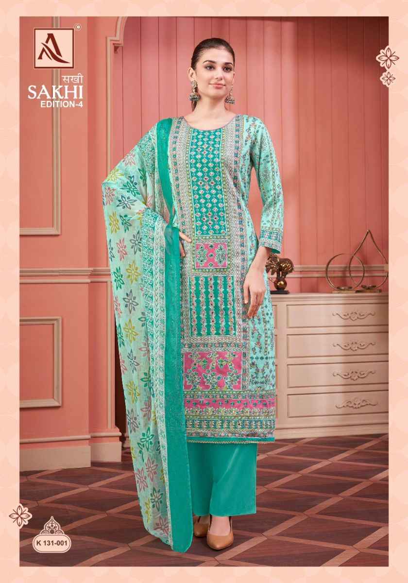 Alok Sakhi Edition 4 Jam Cotton Dress Material 4 pcs Catalogue