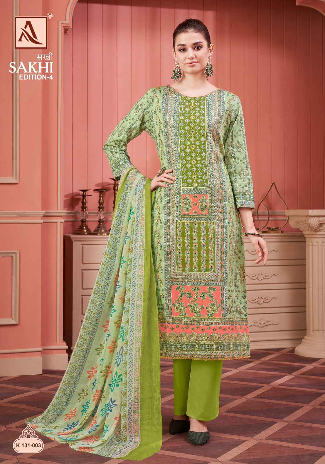 Alok Sakhi Edition 4 Jam Cotton Dress Material 4 pcs Catalogue