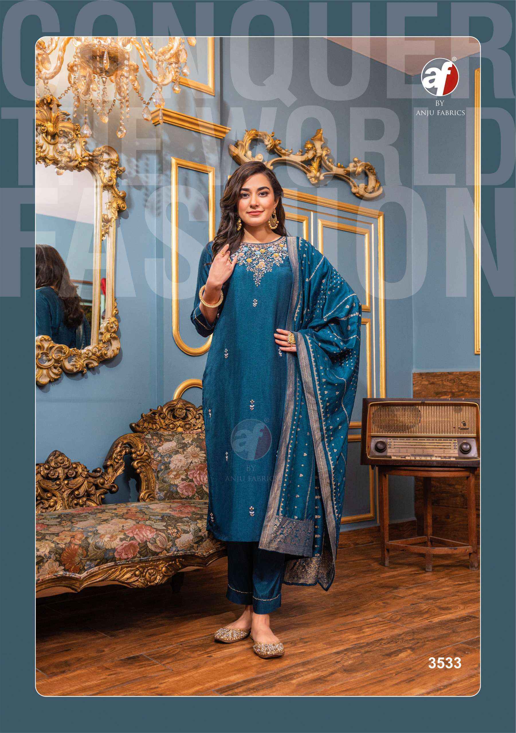 Anju Fabrics Ghunghat Vol 10 Readymade Silk Dress 6 pcs Catalogue