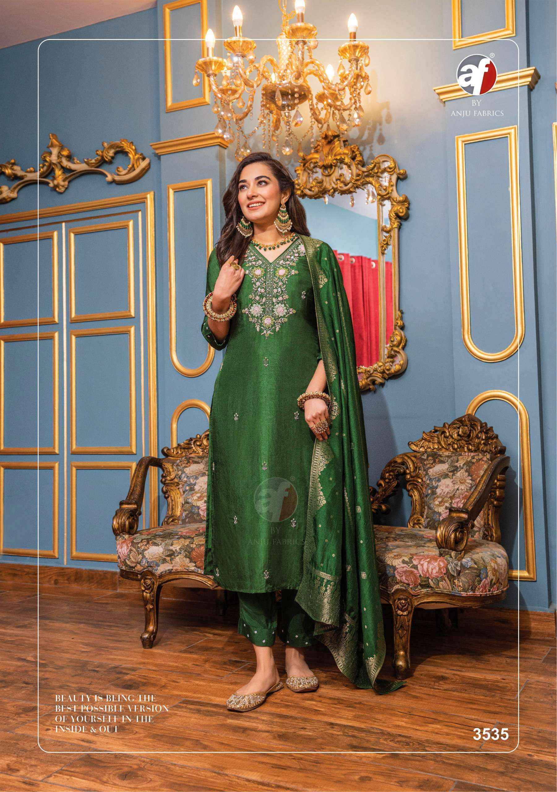 Anju Fabrics Ghunghat Vol 10 Readymade Silk Dress 6 pcs Catalogue