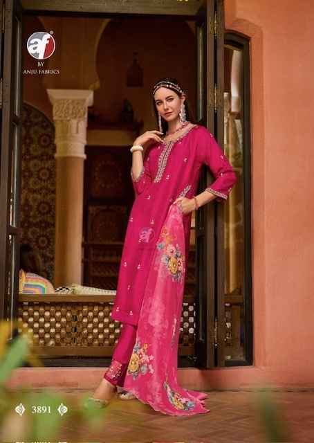 Anju Fabrics Shehnai Vol 8 Readymade Dola Silk Dress 6 Pc Catalog