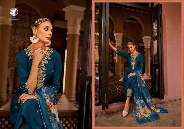 Anju Fabrics Shehnai Vol 8 Readymade Dola Silk Dress 6 Pc Catalog