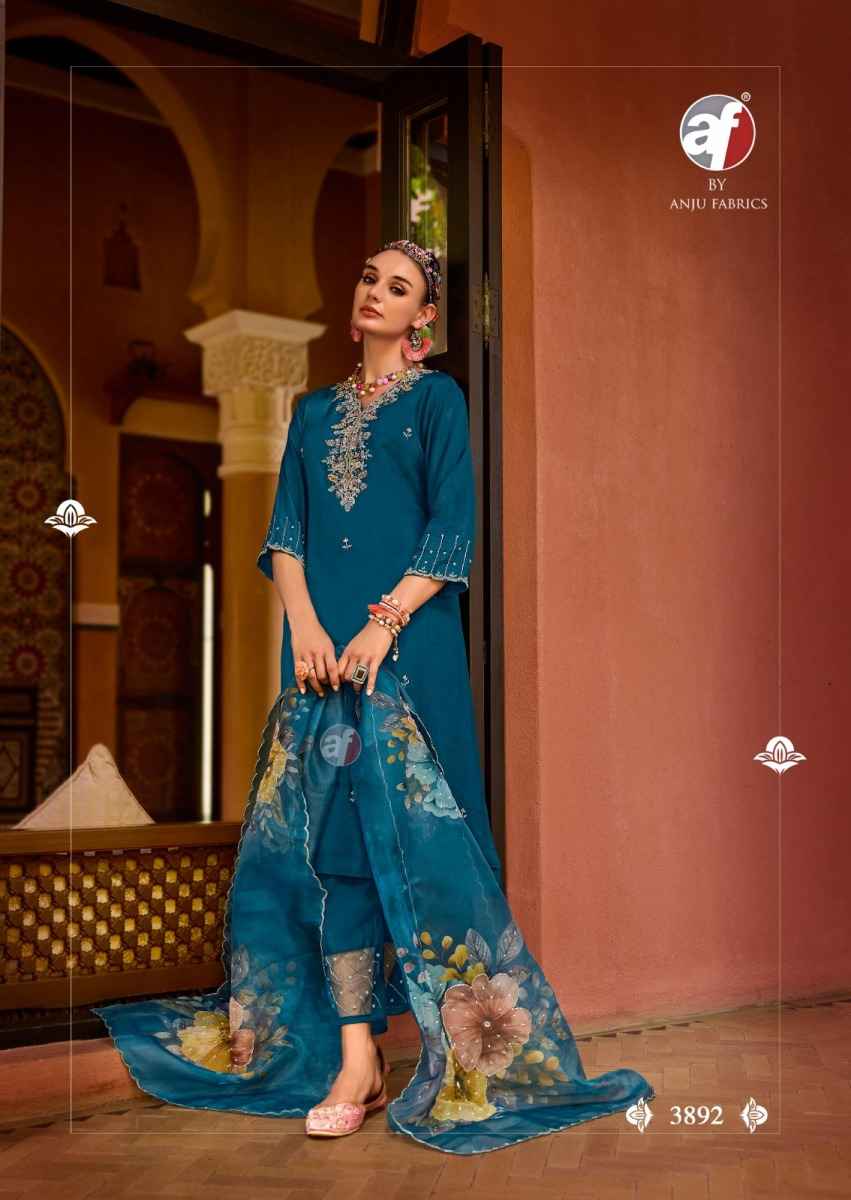 Anju Fabrics Shehnai Vol 8 Readymade Dola Silk Dress 6 Pc Catalog