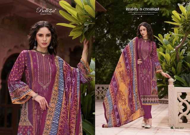 Belliza Bin Saeed Vol-5 Cotton Dress Material 8 pcs Catalogue