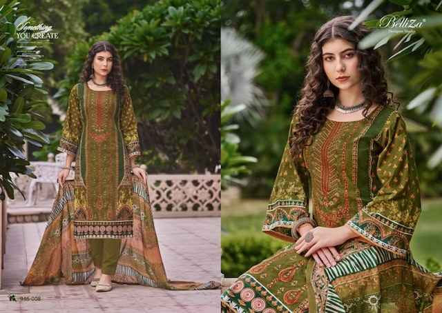 Belliza Bin Saeed Vol-5 Cotton Dress Material 8 pcs Catalogue