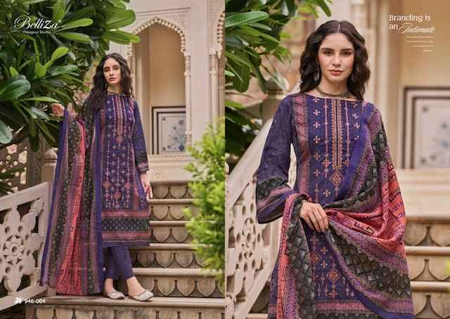 Belliza Bin Saeed Vol-5 Cotton Dress Material 8 pcs Catalogue