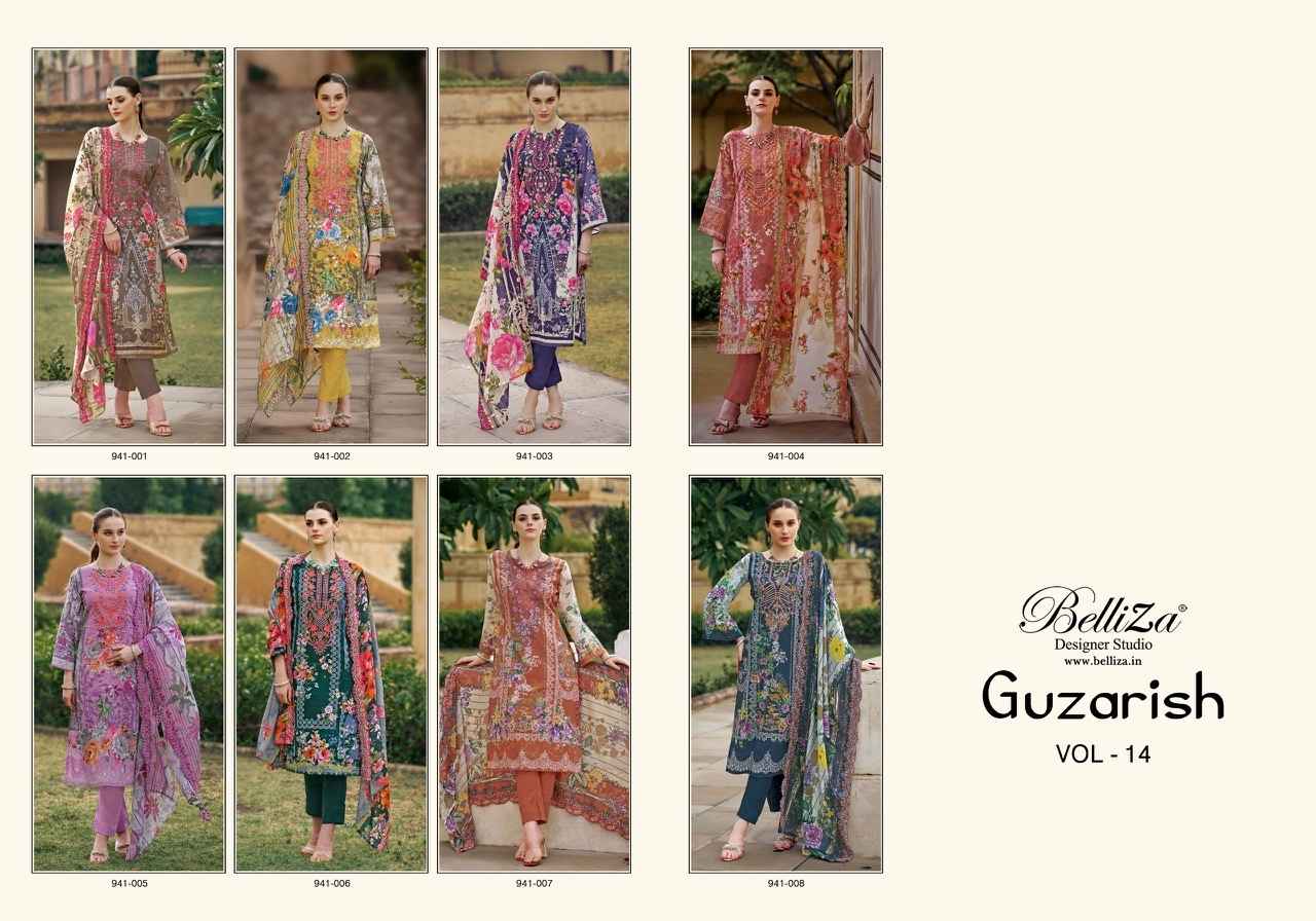 Belliza Guzarish Vol 14 Cotton Dress Material 8 pcs Catalogue