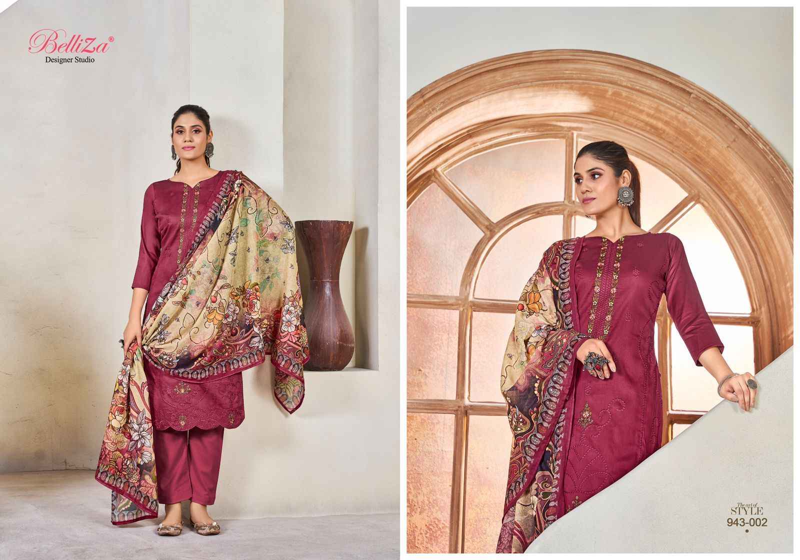 Belliza Jashn E Ishq Vol 10 Jam Cotton Dress Material 6 pcs Catalogue