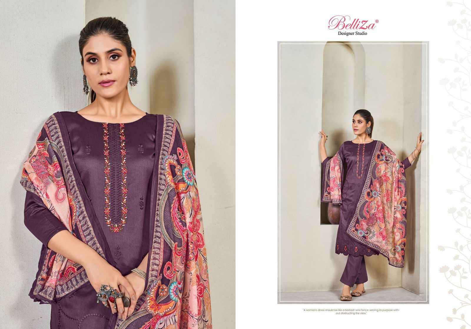 Belliza Jashn E Ishq Vol 10 Jam Cotton Dress Material 6 pcs Catalogue