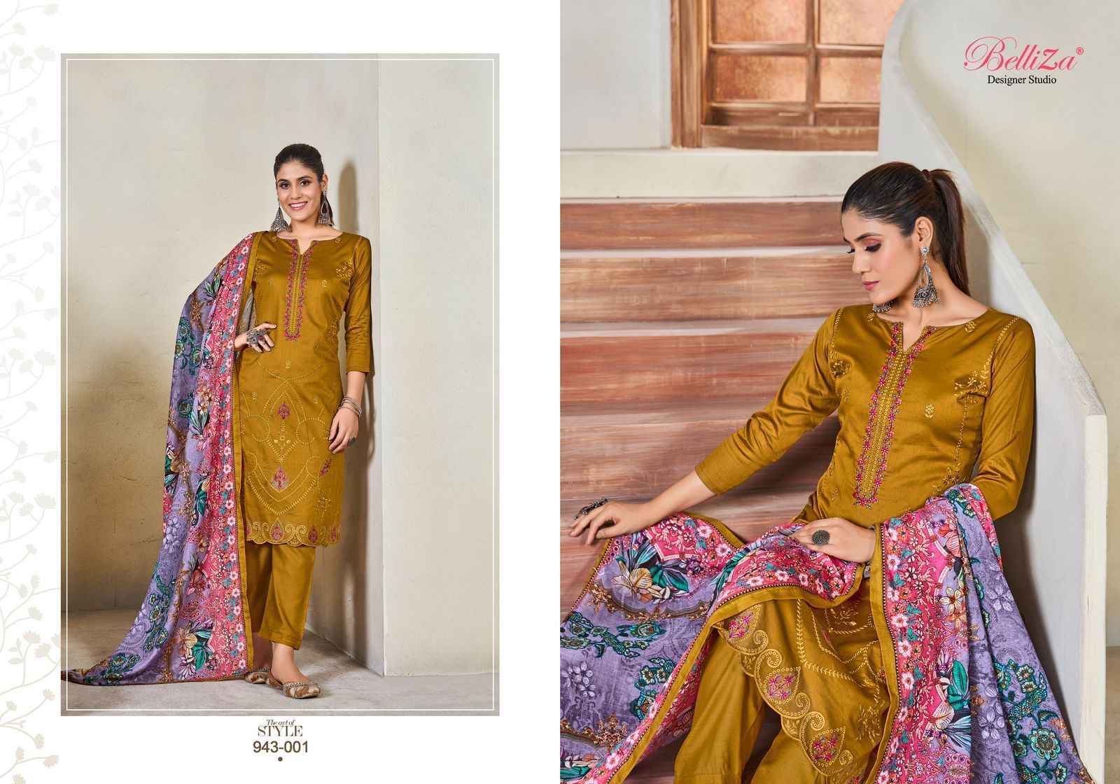 Belliza Jashn E Ishq Vol 10 Jam Cotton Dress Material 6 pcs Catalogue