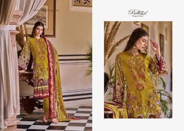 Belliza Riwayat Vol 2 Viscose Rayon Dress Material 8 pcs Catalogue