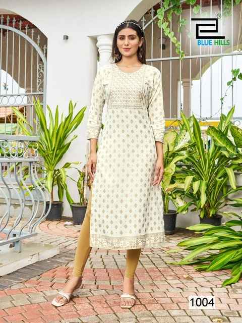 Blue Hills Big Boss Vol 10 Rayon Kurti 10 pcs Catalogue