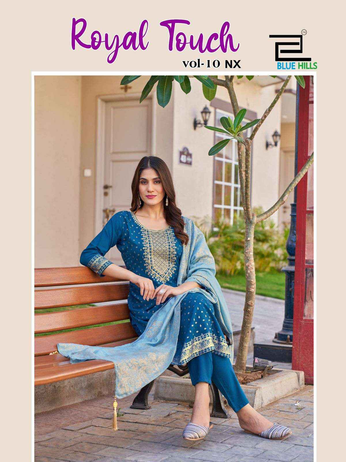 Blue Hills Royal Touch Vol 10 Nx Rayon Kurti Combo 4 pcs Catalogue