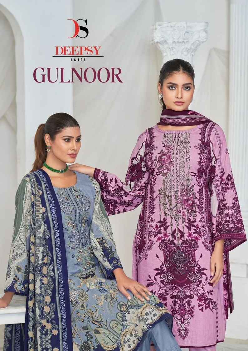 Deepsy Gulnoor Cotton Dress Material 6 pcs Catalogue