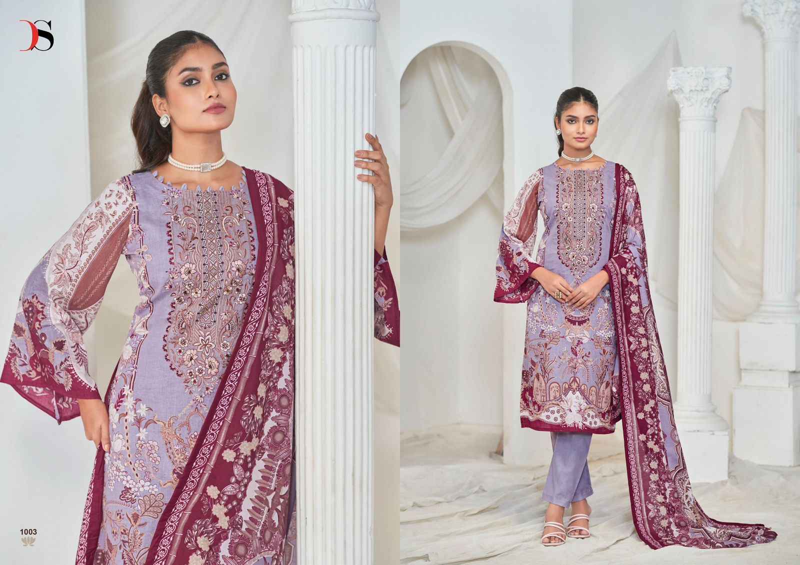 Deepsy Gulnoor Cotton Dress Material 6 pcs Catalogue