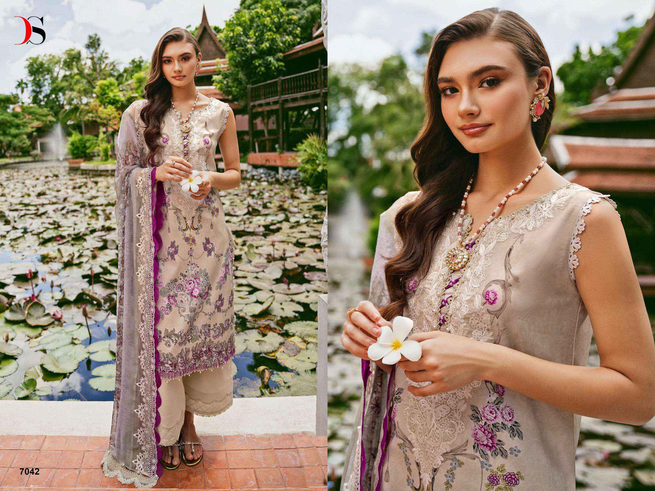 Deepsy Jade Needle Wonder Vol 24 Cotton Dress Material 6 pcs Catalogue