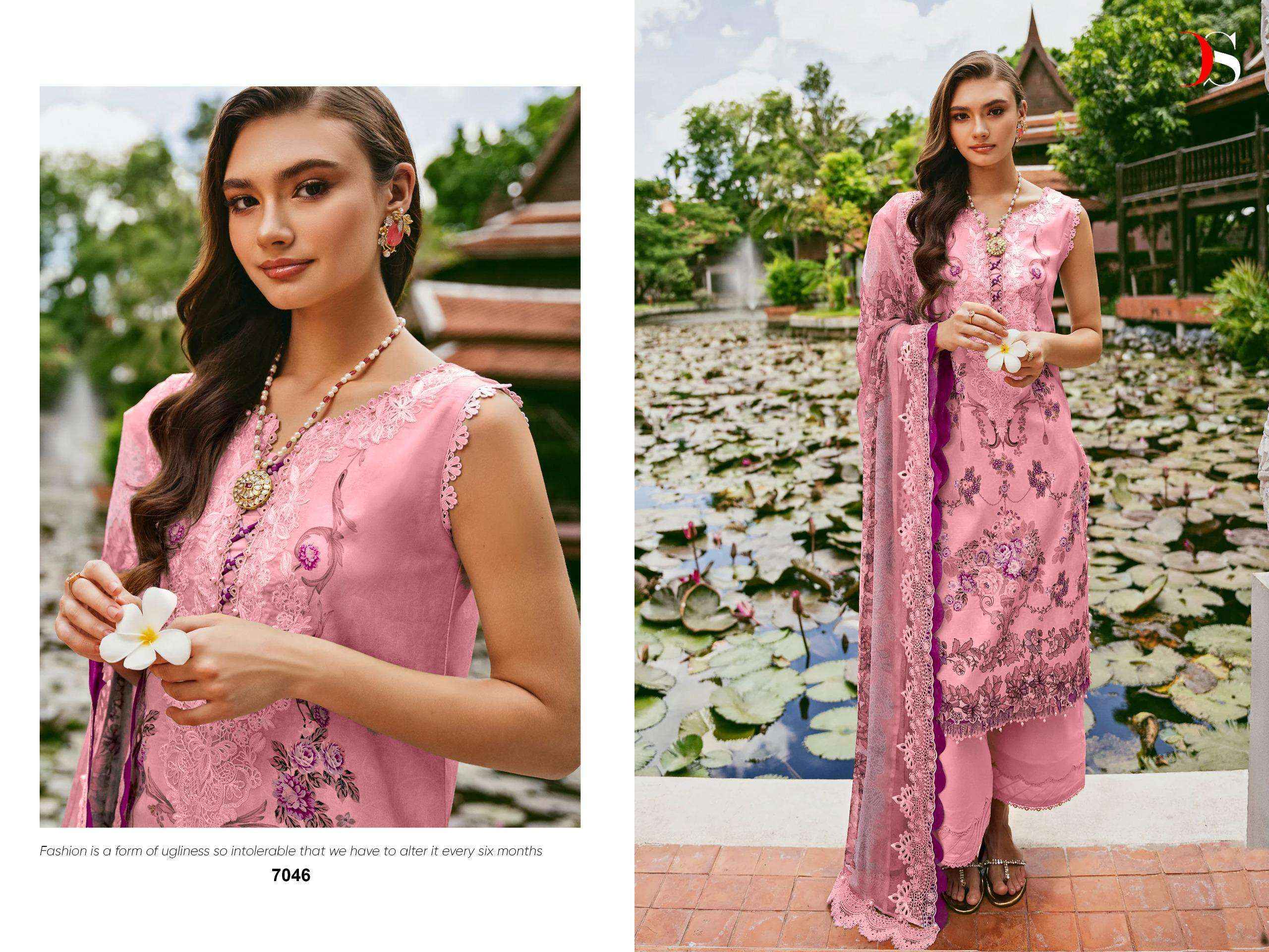 Deepsy Jade Needle Wonder Vol 24 Cotton Dress Material 6 pcs Catalogue