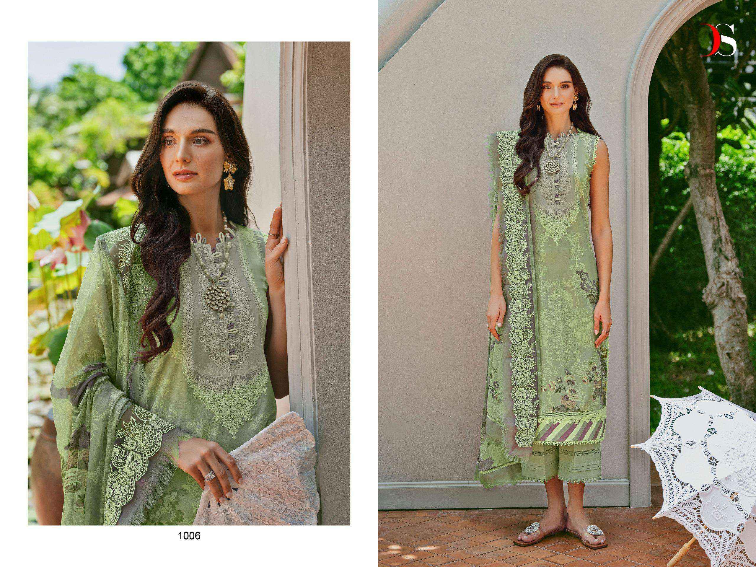 Deepsy Jade Needle Wonder Vol 24 Vol 2 Cotton Dress Material 6 pcs Catalogue