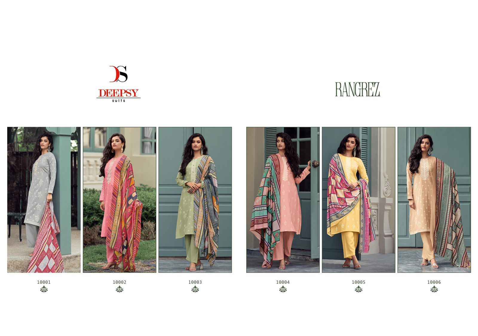 Deepsy Rangrez Cotton Dress Material 6 pcs Catalogue