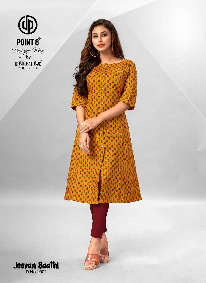 Deeptex Jeevan Saathi Cotton Kurti 10 pcs Catalogue