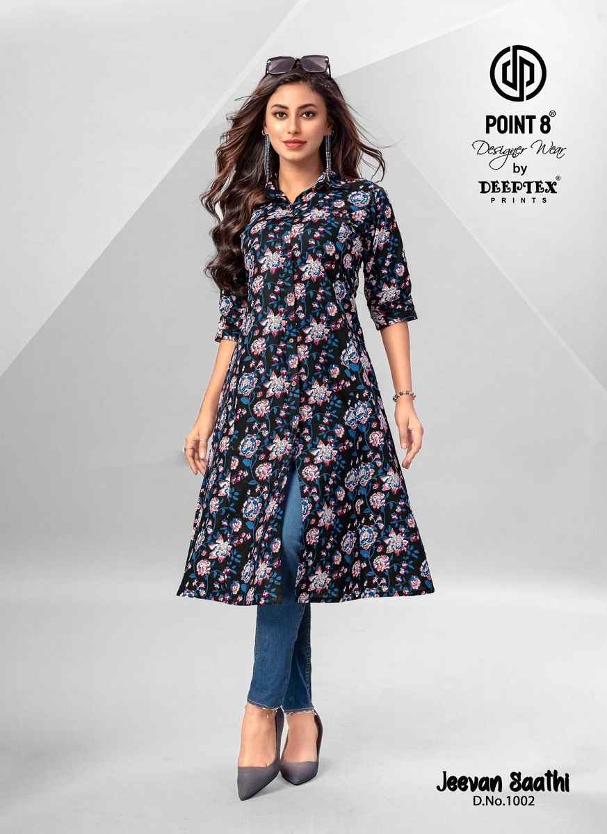 Deeptex Jeevan Saathi Cotton Kurti 10 pcs Catalogue