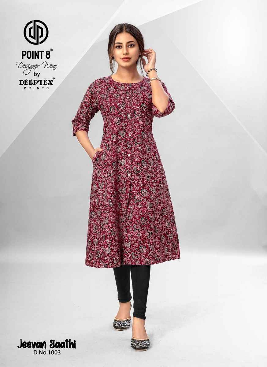 Deeptex Jeevan Saathi Cotton Kurti 10 pcs Catalogue