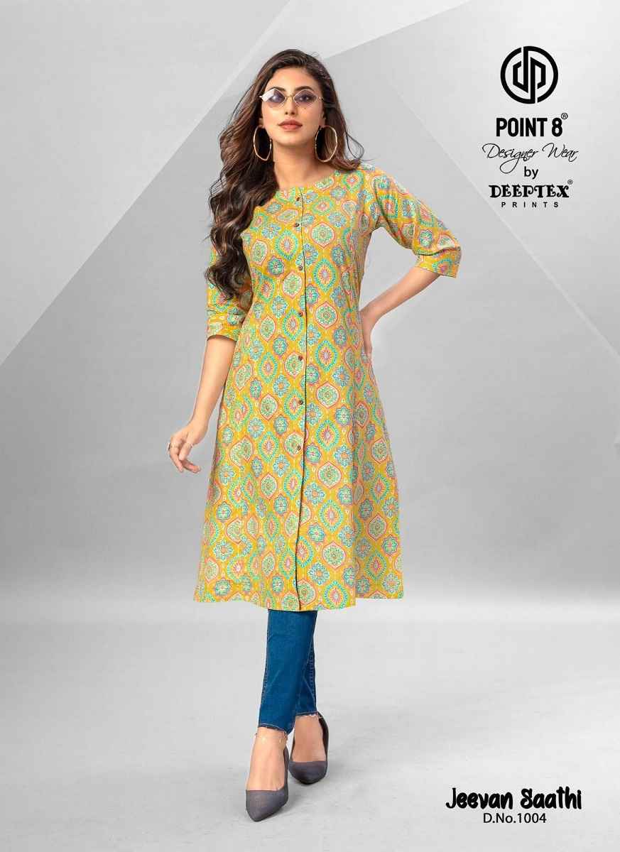 Deeptex Jeevan Saathi Cotton Kurti 10 pcs Catalogue