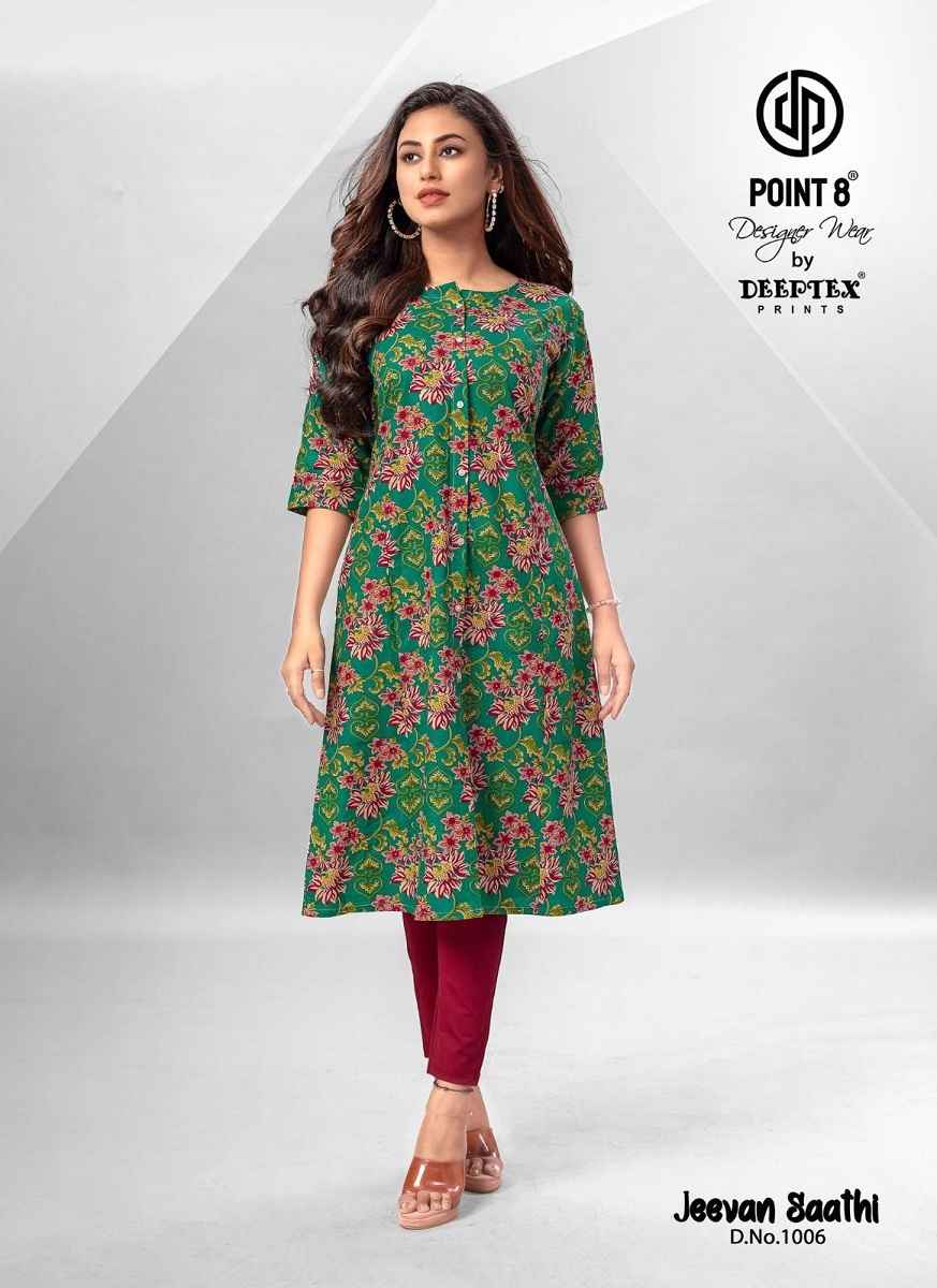 Deeptex Jeevan Saathi Cotton Kurti 10 pcs Catalogue