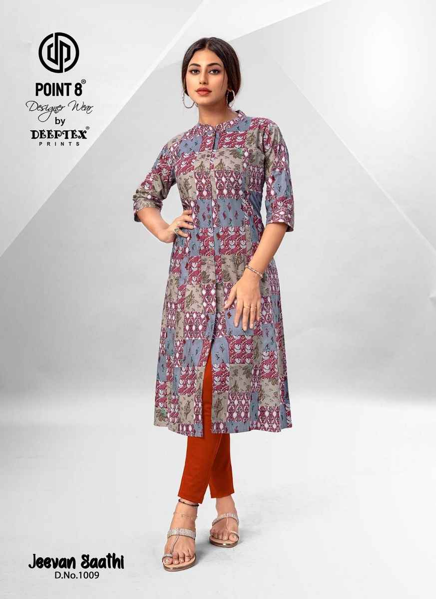 Deeptex Jeevan Saathi Cotton Kurti 10 pcs Catalogue