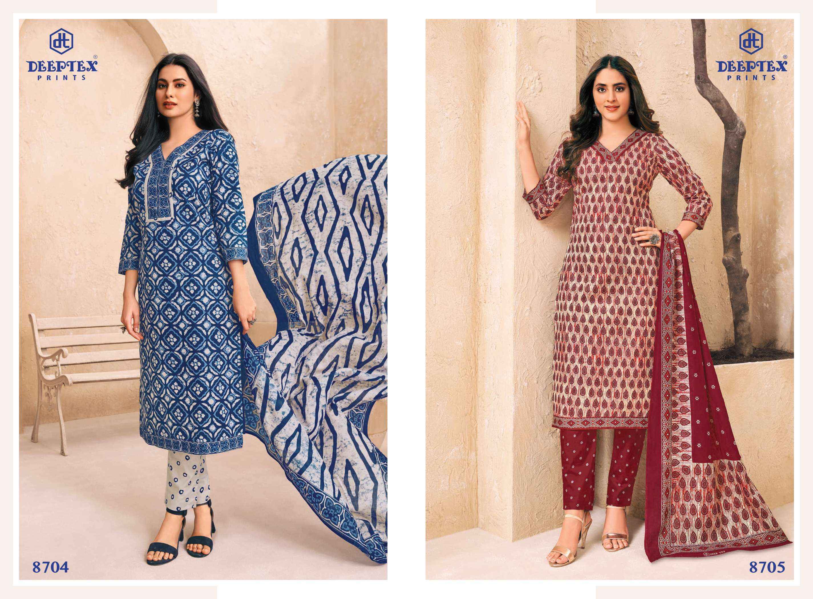 Deeptex Miss India Vol 87 Cotton Dress Material 26 pcs Catalogue